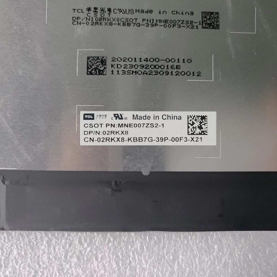 2.2K 14.0" LAPTOP LCD Screen EXACT MNE007ZS2-1 2240X1400  DISPLAY PANEL 40PIN - Image 3 of 4