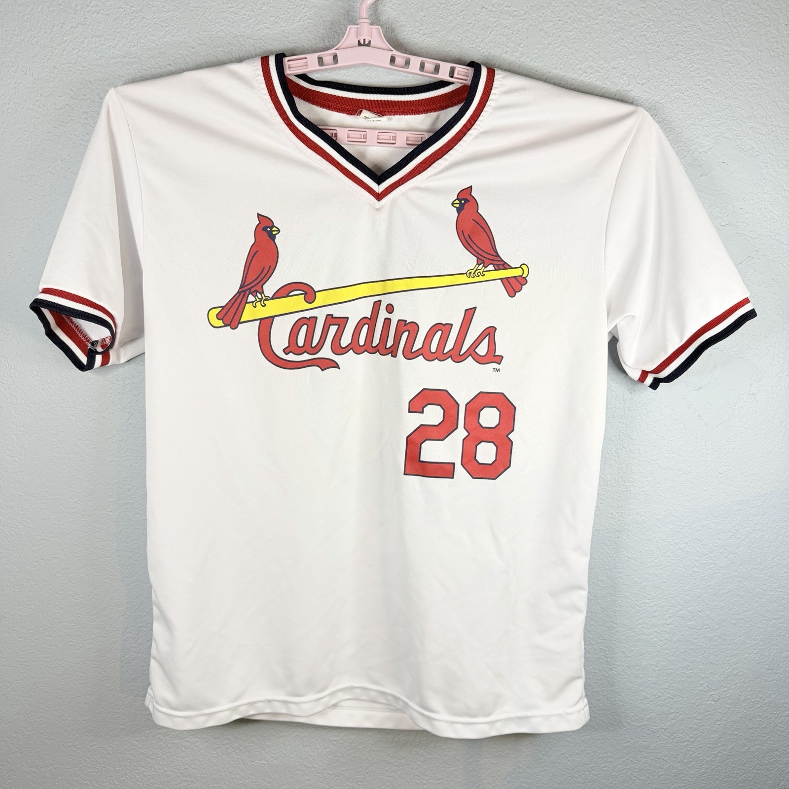 St. Louis Cardinals Tom Herr #28 Baseball Jersey SGA Adult XL Throwback
