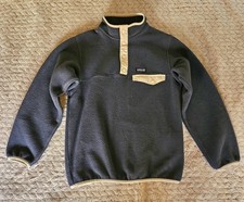 Patagonia Synchilla Snap-T Girls Size Large 12 Smolder Blue Jacket Fleece 65546