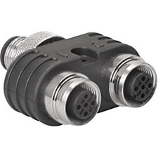 1pc TURCK YBZ2-FSM 4.5/2FKM 4.5/S771 Splitter, Adapter, 2 Way, 1 x M12 Male