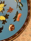 Antique Meiji Period 12 Inch “Autumn Vegetables” Cloisonne Plate Ca. 1868-1912 — photo 2