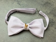 Custom Mens Light Purple Bow Tie Pre-tied Adjustable Handmade with Pony