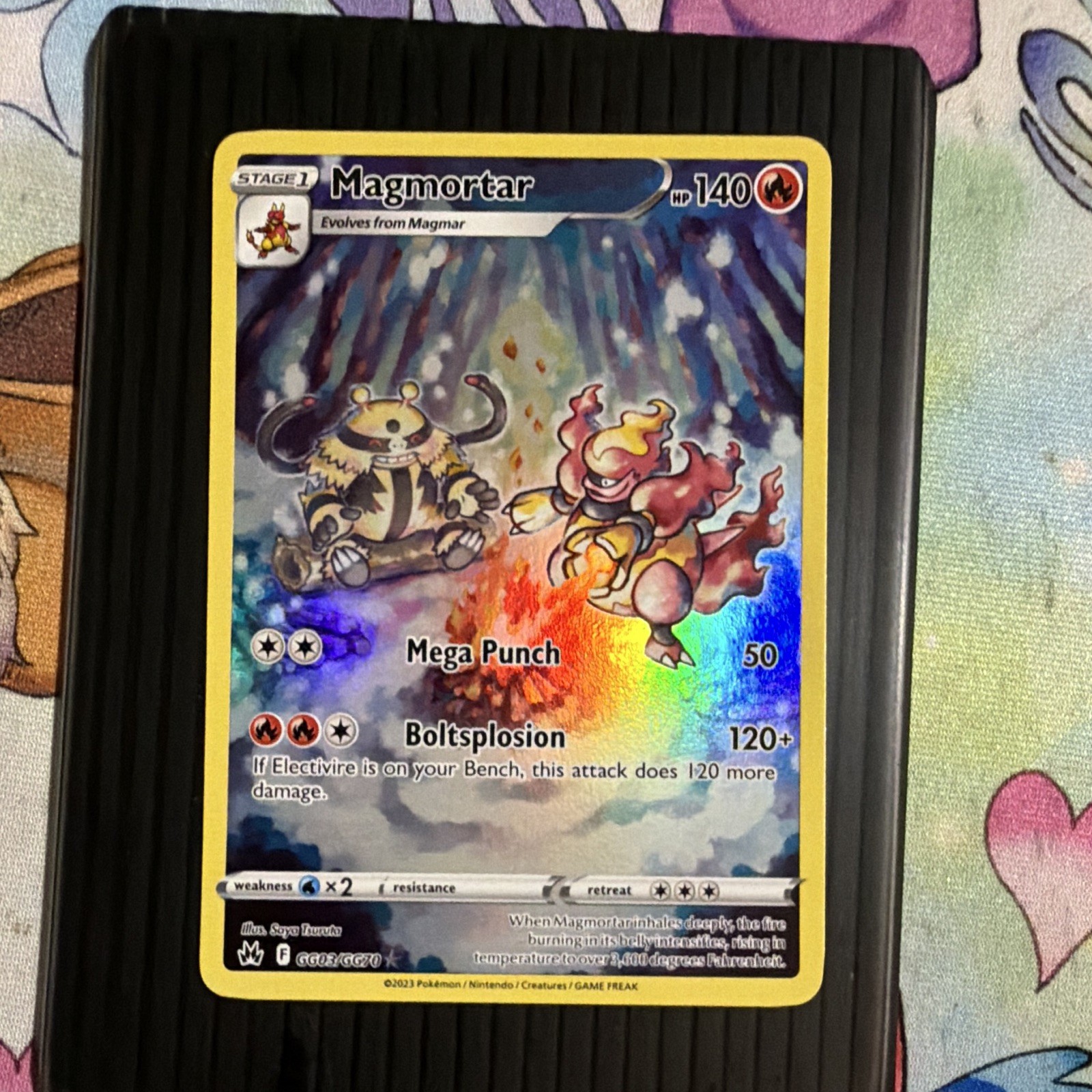 The Pokemon Company Magmortar Crown Zenith GG03/GG70 Holo Ultra Rare 140 HP EN