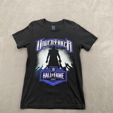 WWE Authentic Wrestling T-Shirt Mens Medium Black Undertaker Hall Of Fame 2022