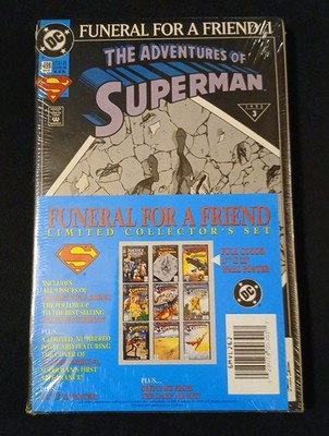 Superman, Funeral For a Friend Limited Collectors Set 1993 Books #1-8 New Sealed