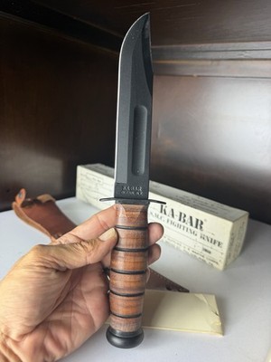 Vintage 1981 Ka-Bar USMC Fixed Blade US Military Marine Corps
