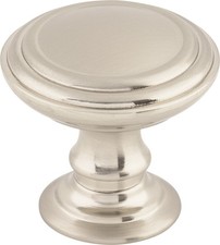 Top Knobs TK321BSN Reeded 1 1/2 Diameter Roun...
