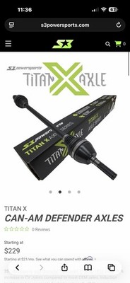 Titan X CAN-AM DEFENDER AXLES