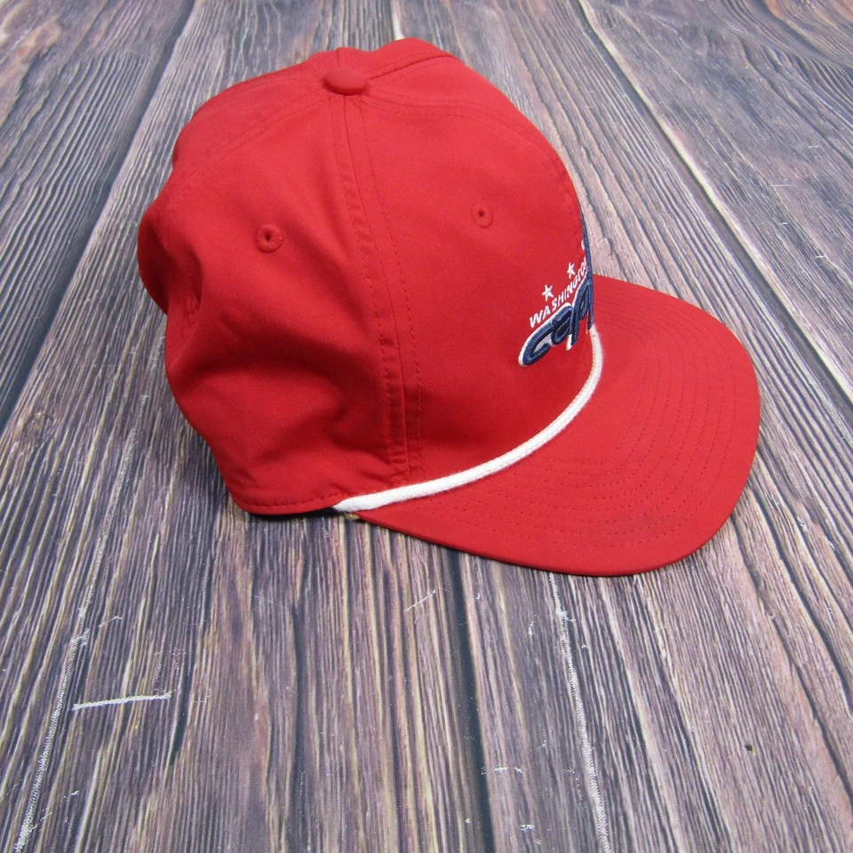 Washington Capitals Hat Cap Strap Back Mens One Size NHL Hockey Rope Adidas - Image 4 of 4