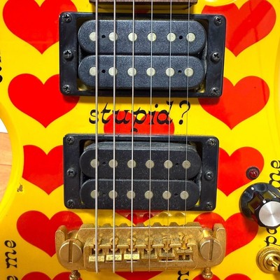 ☆Free shipping Rare item FERNANDES BURNY Yellow Heart YH-JR hide