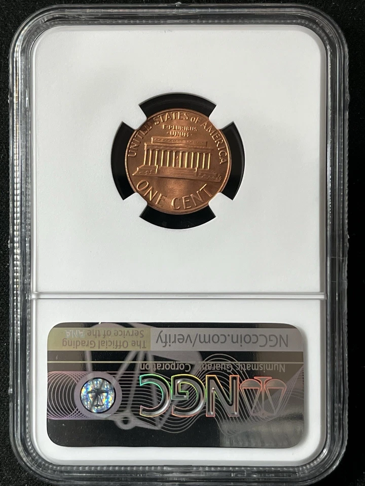 1983-D  1C RD  Lincoln Memorial One Cent  NGC MS68+RD  6697299-003 - Image 2 of 2