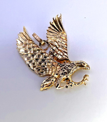 14k massiv Gold Fliegender Adler Anhänger 4,27g