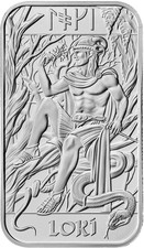 LOKI Norse Gods - 1 oz Silver Bar - The Royal Mint & Germania Mint 115.00 per troy oz