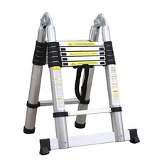 ECHELLE TELESCOPIQUE MULTIFONCTIONS 3.8m 2 EN 1, ESCABEAU TELESCOPIQUE 3.8m