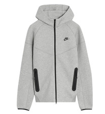 SIZE L - NIKE Sportswear Tech Fleece Full Zip Hoodie Heather Grey FB7921-063 NEW