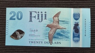 FIJI $20 Dollars 2026 First Prefix AA UNC Polymer Banknote BRAND NEW!