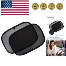 Car Window Shades for Baby 2 Pack - 21x14 Inches Sun Shade Blocker, Cling - G...