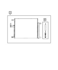 Genuine Mopar Air Conditioning Condenser 68592058AA