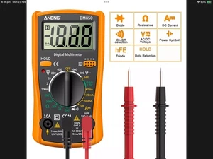 Multimètre de voltmètre numérique professionnel ammètre multi-testeur UK