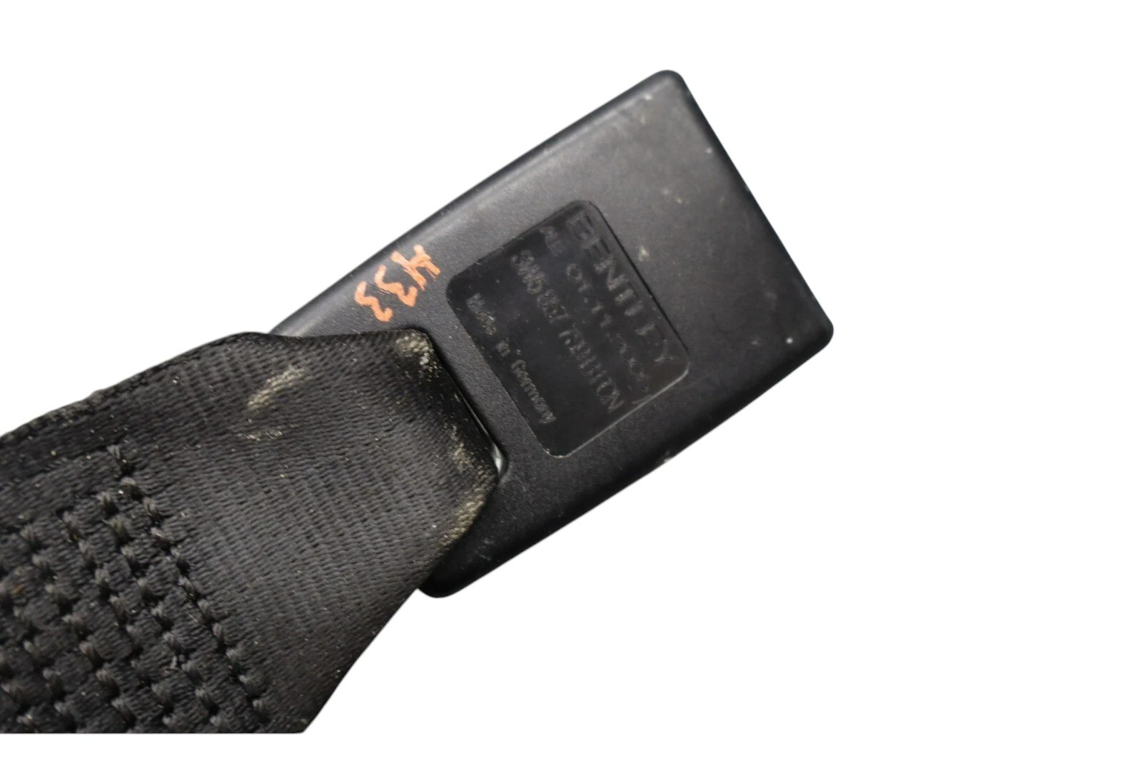 06-13 Bentley Continental Flying Spur Rear Center Seat Belt Seatbelt Buckle OEM