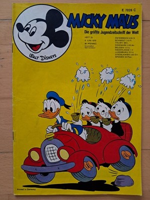 Micky Maus Nr.23 vom 6.6.1970 mit MMK-Zeitung, MMK-Gutscheinecke - Z1-2