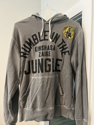 Roots of Fight Boxing Hoodie Muhammad Ali Rumble Jungle Zaire Size Medium