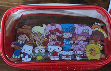 Bioworld Hello Kitty Strawberry Shortcake Red White Plastic Pouch