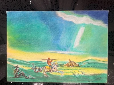 Salvador Dali Zeichnung auf Papier (Handmade) signiert und gestempelt Mischte... - Bild 1 von 4