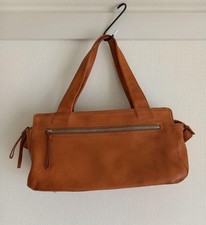 MARGARET HOWELL idea Luke Goat Leather Tote Shoulder Bag Camel Brown