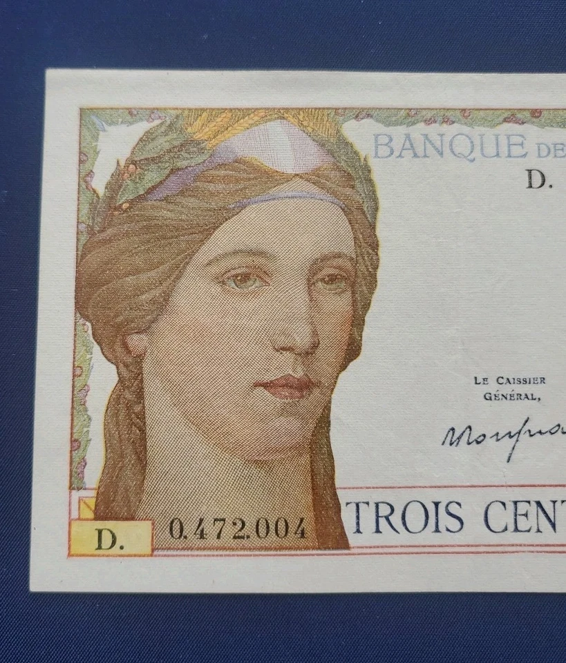 Francia 300 Francos P87 1938 Moneda Francesa Extremadamente Fina HERMOSA RARA Foto 4 de 4