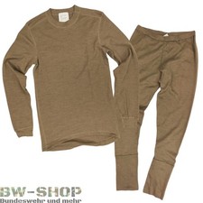 ORIGINAL BUNDESWEHR ARAMID UNTERW&Auml;SCHE BRAUN BW UNTERHEMD UNTERHOSE FLAMMHEMMEND