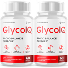 (2 Pack) Glyco IQ Advanced Blood Health Support Supplement GlycoIQ 120 Capsules