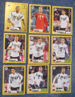 Panini WM Sticker 2018 World Cup Russia Sondersticker McDonalds Komplett - M1-M9 - Bild 1 von 2