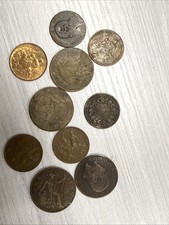 Lot De 10 Pièces De Monnaie Ancienne