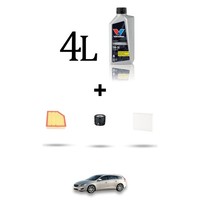 Hoffcar Wartungskit 3 Filter Und 4L ÖL FüR Volvo V60 1.6 T4 132KW Ab 2011