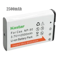 1x Kastar Battery for Casio NP-90 NP90 Exilim EX-H10 H15 H20G H20GBK FH100