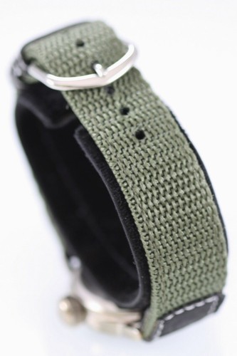 Sketches Orologio Unisex Argento Acciaio Inox Nylon Verde Batteria Wr Nero - Foto 2 di 6