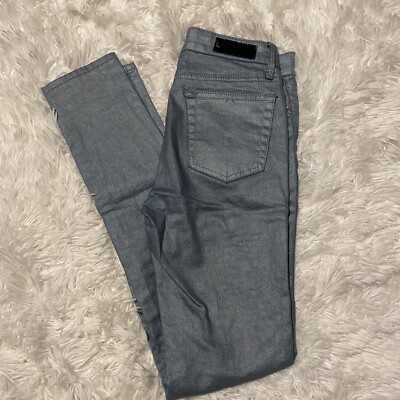 AG Adriano Goldschmied Girls Youth Size 12 Blue Twiggy Sleek Super Skinny Jeans