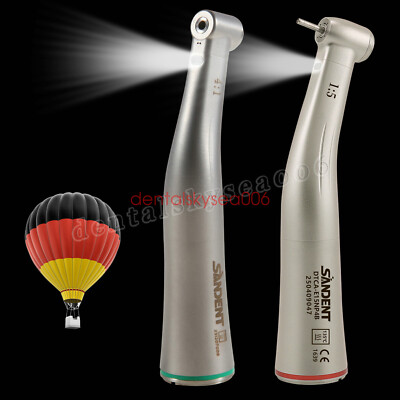 Dental 4:1 1:5 Fiber Optic LED Handstück Winkelstück rot CE NSK Style DE