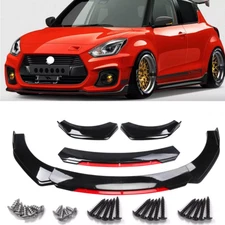 For Suzuki Swift RS Front Bumper Lip Spoiler /Splitter Body Kit