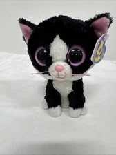 Ty Beanie Boos PEPPER the Cat (2011 TAGS) 6" NEW MWMTs Plush Stuffed Animal Toy
