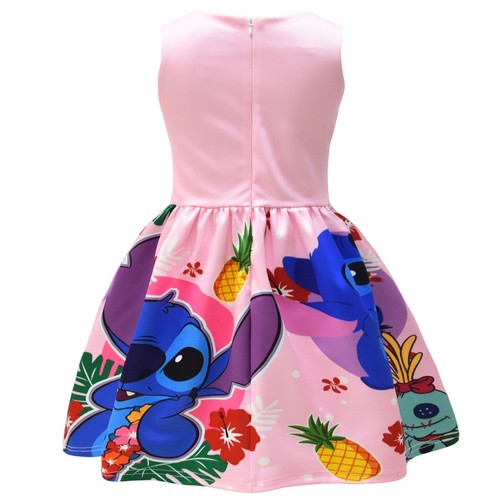 Lilo Stitch Skater Dress Girls Party Ready Cosplay Costume - Picture 2 of 8