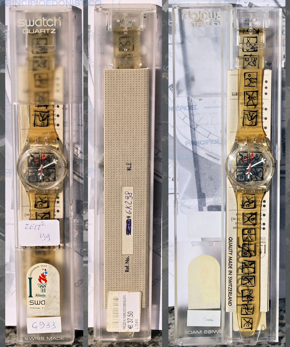 Watch Swatch Zeit Gk 298 Rare 1999 Period NOS New with Box Watch Swatch Zeit Gk 298 Rare 1999 Period NOS New with Box