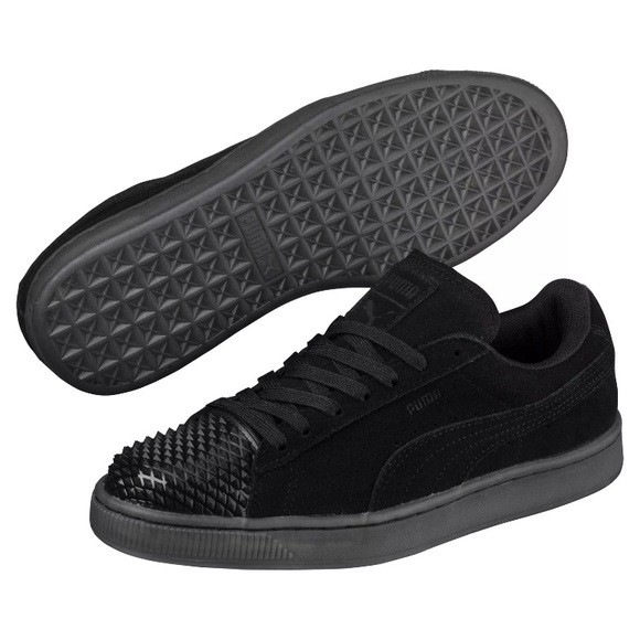 スニーカー PUMA Woman Sneakers Black 40320604 Puma Black-Puma Black NEW PUMA Casual Sneakers Women's 5.5 Black Suede Leather