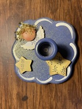 Hand Painted-First communion candle holder