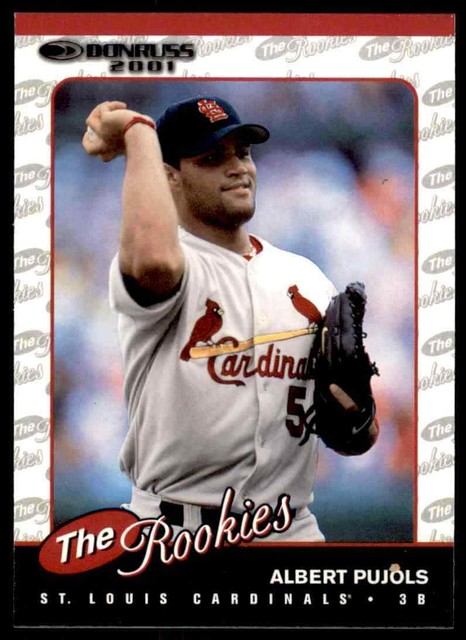 2001 Albert Pujols Upper Deck UD Reserve Rookie Card 204 Ser 0596 