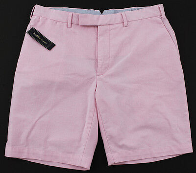 Men's POLO RALPH LAUREN Pink Oxford Shorts 36 NWT NEW Classic