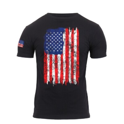 USA Flagge Distressed Us Flag Athletic Fit T-Shirt Shirt color Tshirt XLarge