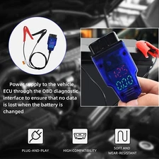 Auto Car Emergency Power Supply Battery Clip Car ECU OBD Tools Memory Saver