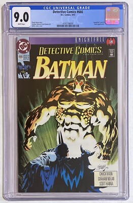 Detective Comics #666 CGC 9.0 DC Comics 1993 Knightfall Part 18 Batman Bane